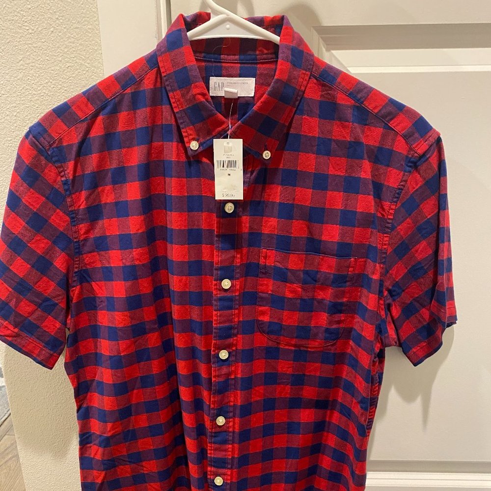 Gap Standard Fit Stretch Collared Frocket Shirt